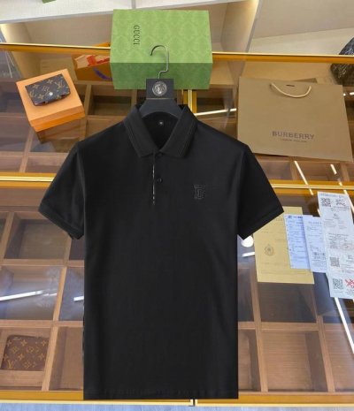 巴宝莉 2025Ss夏季新款字母Logo男士翻领Polo衫！经典商务男款，高端男装的天花板级别的商务男款！简约时尚大气不失优雅，单穿内搭体面过人，品质控 细节控