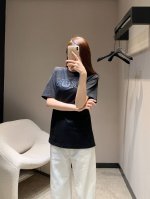 Dio* 25Ss春夏新款 钉珠刺绣字母短袖T恤丨独家高版出品！小圆领的版型 亮眼吸睛 潮人出街必备 上身超酷 回头率百分百采用定制面料 宽松版型简直不要太好穿