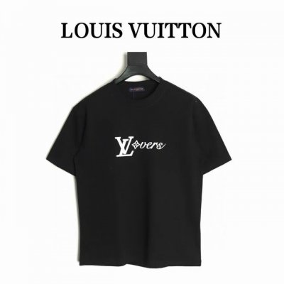 Louis Vuitton 路易威登 Lv 25Ss 硅胶菲董短袖T恤 面料采用定制240G 26支特滑双股精棉平纹高密无尘全棉布料。前幅高密度加厚，走线平整，