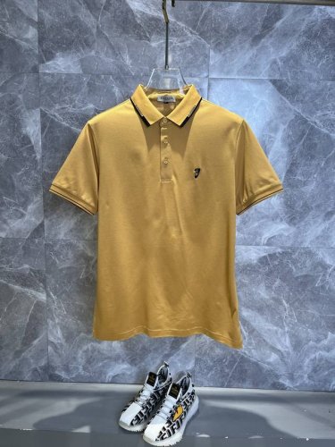burberry巴宝莉 2025春夏新款男士翻领短袖商务休闲Polo衫，高定系列，定制面料，精细高端小刺绣，绣花精致上档次，上身舒适透气亲肤感极佳，满足春夏场景