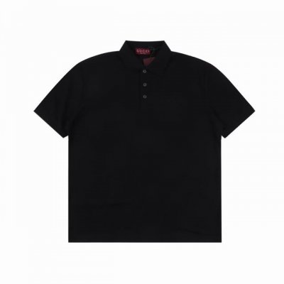 Gucci古驰Guc 小字母激光刺绣短袖polo衫 原版6800购入开发，面料采用 G原版定制全棉，胸前进口机激光刺绣，每个字母定位。上身立挺，落肩Os宽大版型