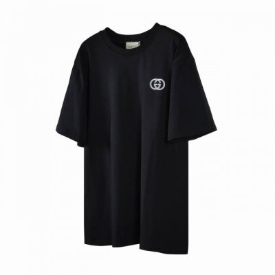 G15 gucci 古驰 24Ss 银线双G刺绣短袖 面料采用270克重精梳棉 定制1*1螺纹 成衣两遍水洗处理 面料舒适亲肤无异感 定制定染面料 纺织密度高