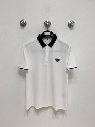开春新品 普拉达 %新疆长绒棉 面料柔软舒适透气 夏季 限量款短袖Polo系列 -3Xl