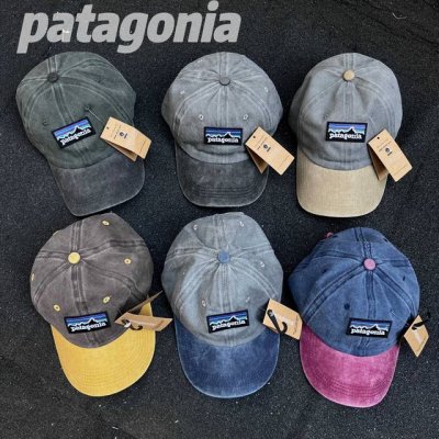 纯原臻品 原厂跟单 patagonia 巴塔哥尼亚 六色 25Ss顶级重工水洗复古美式做旧拼接色牛仔棉复古鸭舌帽棒球帽素颜遮阳帽 情侣款 重磅牛仔水洗棉质 Cl