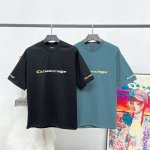 顶级版本 大货挂拍图 #巴黎25Sstracksuitlogo前后左右刺绣短袖# Balenci*Ga巴黎# 面料采用260G巴黎专用双纱*高克重1比1双纱罗纹