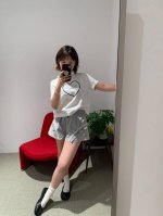 March*N 2025Ss春夏新款 字母印花蕾丝刺绣领短袖正肩T恤丨独家高版出品！小圆领突出时髦氛围感 不挑脸型易搭更显瘦！短款的版型 上身露出性感的小蛮腰