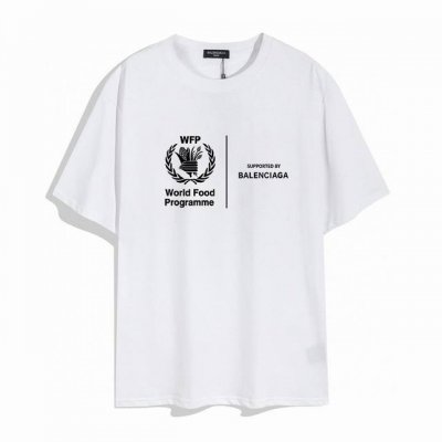 Balenciaga 巴黎世家公益款麦穗短袖， 品质升级，精致做工，手感柔软，充满了复古工艺还拥有厚实的手感，标志性的图标，独有的辨识度。高克重纯棉质感一流！男