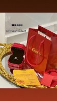cartier卡地亚 高品质经典四爪钻戒 配全套包装 高品质版本！设计感满满爱心镂空 区别于普通的四爪钻戒 摆脱沉闷感 这一款是做了小设计的 选来选去钻戒还是四