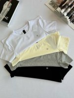上新 女款女生女士四色经典 25年新款露露 Lululemon夏季四色纯棉圆领T恤短袖棉面料 面料采用190G杜邦索罗娜丝光棉 颜色 白色 黑色 花灰 米黄 尺