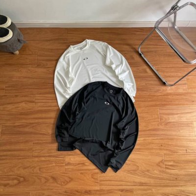 纯原臻品 原厂跟单 Oakley Vintage欧克利复古经典圆圈户外健身运动高弹科技速干轻量化冰感长袖T男女同款 Color：黑色 白色 Size参考： S