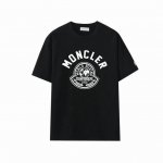 上新 款号：M1053 2025早春Moncler 蒙口 官网同款印花图案 双纱纯棉短袖 - 260G双纱纯棉顶级面料 手感柔软 百分百纯棉独家出货 定染硫化黑