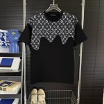 186 当天到货 现货现配 Louis Vuitton 路易威登 25Ss老花牛仔拼接短袖T恤 独家首发高定 面料采用260克重双纱精梳棉，定制32支双股螺纹，