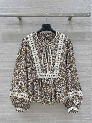 独家首发高端原单品质 Isabel 25Ss早春新品！浪漫法式度假风印花刺绣衬衣！定制进口重磅100%纯棉面料质感细腻舒适！灵感来自普罗旺斯风格图案演绎假日格调