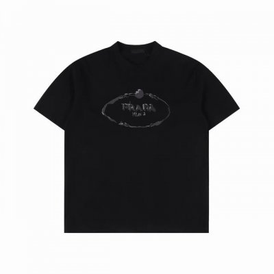 prada普拉达 基础款 手绘胸章立体刺绣短袖 尺码Xs-Xl