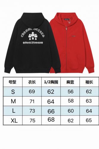 现货 9820 新款潮牌秋冬字母梵文十字架刺绣男女同款开衫连帽外套 按原版 定织长绒棉400克 不同与市面上的普通卫衣面料． 颜色：黑色 红色 码数：S M L