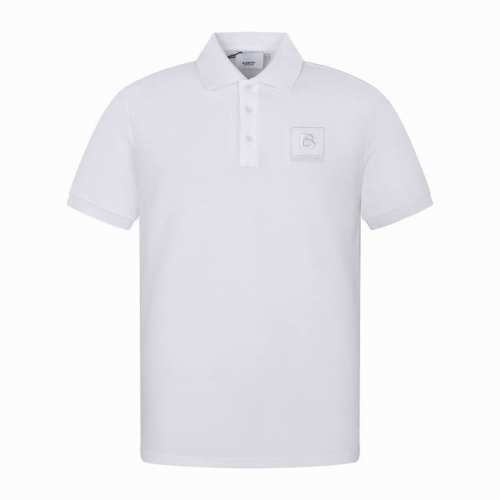 雄180 Burberry巴宝莉Bbr 24Ss 胸前B字刺绣短袖Polo衫 面料采用260G专用珠地面料，宝蓝色，深灰色珠地布为原版定染。前幅标识绣花字样进口