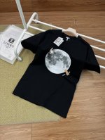 顶级复刻版本 Loewe 罗意威新款兔子月球印花刺绣休闲圆领短袖T恤 面料: 280G重磅纯棉，随意对比 砖柜同步。第一时间正品开发研制。欢迎对比！面料采用Zp