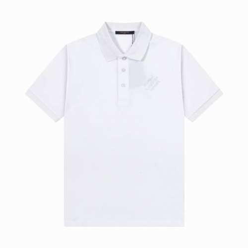 品牌：Lv 面料：纯棉 克重：240 平替 颜色：黑色 白色 尺码：M-Xxl 时尚新款 简约设计 压花车线一体设计 定制五金钮扣 镀金Logo 面料爽滑透气