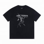 Nd16 [ Ayc Teryx 始祖鸟] Fw短袖T恤 小鸟字母Logo印花短袖 高端32S双纱280克面料 重磅面料 定制拉架罗纹同缸同染 三标齐全 男女同