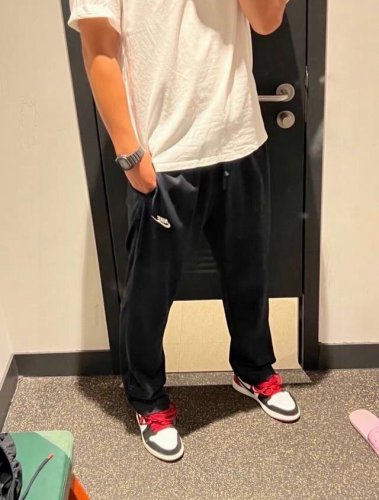 纯原版本！得物版本！喜欢阔腿直筒福音！ Bv2714 Nike 耐克Nike As M Nsw Club pant Oh Ft休闲运动直筒长裤Logo刺绣小勾经