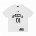 上新 高版本 Balenciaga巴黎世家 Basketball 系列 01号球衣短袖T恤 原样购入开发 面料订制染色 做水洗预缩 G16支精梳紧密纺纱 定制螺