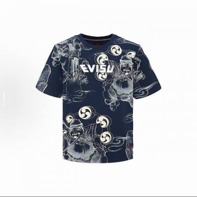 fs003# Ev福神雷公满直喷短袖T桖 ev的T恤以怀旧电影海报为设计蓝本 印上经典的满地雷神印花标志短袖 T恤剪裁合身 以高级纯棉布料打造 兼具时尚和舒适感