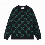 gucci古驰满身双G字母提花圆领毛衣 颜色 绿色 码数 S M L Xl Xxl