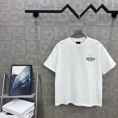 120 balenciaga 巴黎世家 麦穗 字母刺绣 logo标识印花 精致升级。短袖T恤 原版面料 官方同款 短袖T恤 定制260克同缸染面料 手感非常舒服
