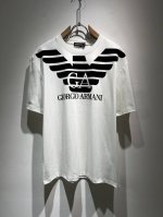 p230 Arman阿*尼2025春夏新款男女同款休闲短袖T恤，原单代工厂订单，标志Logo压绒设计！简洁的设计精致优雅，令人叹服！定制原版专属纯棉面料，手感柔