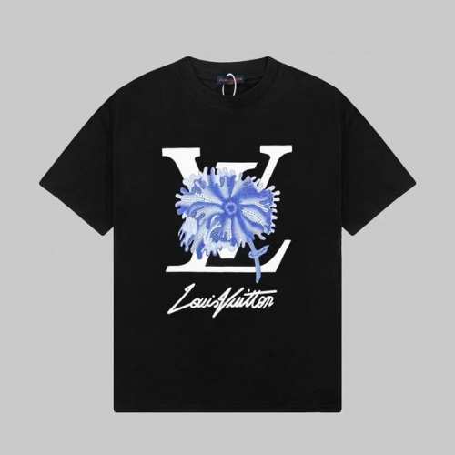 Louis Vuitton 路易威登 草间弥生联名系列迷幻花朵烫花短袖T恤 定制260克同缸染面料 手感非常舒服 春夏最新砖柜同步 Os落肩版型 时尚又个性 超