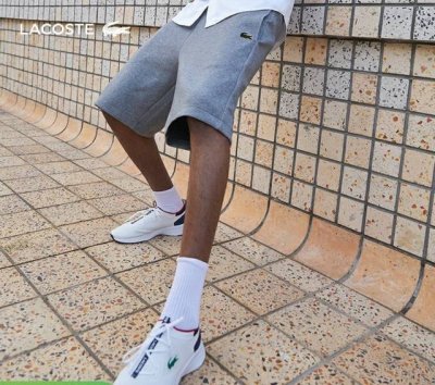 lacoste 法国鳄鱼2025夏季新款休闲短裤！ 宽松休闲的纯棉短裤！男女同款！说实话像这种短裤，出镜率是极高的！定制的纯棉面料，内里毛圈布，配上精美刺绣小标