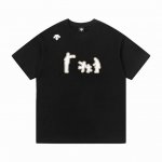 高版本 迪桑特 Descente 25Ss 新款印花短袖 采用280G专用双纱厚重面料 采用进口康丽机直喷白癦印花工艺 宽松版型 男女同款 码数：1 2 3 4