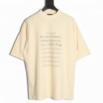 balenciaga 巴黎世家 24Ss 乐谱短袖T恤 专柜价6110购入 米杏色做水洗上身超显白 又是一个超级大爆款 整件衣服 G的双股面料做了预缩水处理 前