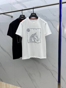 P210 Hermes爱马仕 2025春夏新款男士短袖T恤圆领，全新升级百搭基础款，低调奢华，品格之选！甄选进口丝光棉打造而成，吸湿性好，舒适透气，享受轻薄轻松