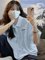 2025巴宝莉刺绣Polo短袖新款字母标语刺绣情侣短袖 专柜限定数码刺绣工艺短袖T恤 T原地自留款！ 好喜欢这种款 前面一个精致刺绣Logo 叠穿的话会很高级背