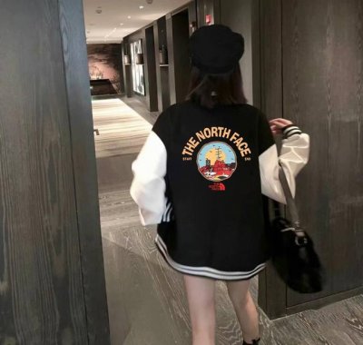 The North Face 北面西海岸港口秋季宽松夹克棒球服外套 官网发售｜超强版型｜男女同款 精选垂感一流复合双层南韩丝高级面料 手感超棒 丝滑垂坠 质感高
