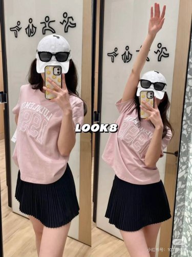 Luluemon_Relaxed-Fit 露露乐蒙25年夏季Define线下同步舒适与美貌并存学院风T短袖 1998刺绣纪念限定发售 双纱230克透气上身舒服，