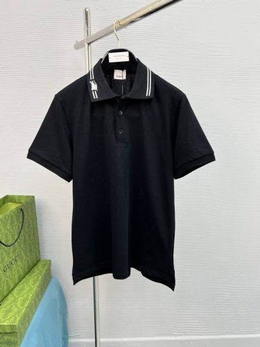 Burberry 巴宝莉、25Ss经典H刺绣短袖polo衫！100％棉双面珠地面料，拆解纱线分析，订织蜂窝四角网眼胚布，衣领为双系统提花定织扁机制成，有弹性，不