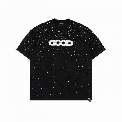 goodbrand Ss25 散乱珍珠 印花Logo短袖T恤 男女同款 350克重面料 颜色 黑色 白色 尺码 S M L Xl