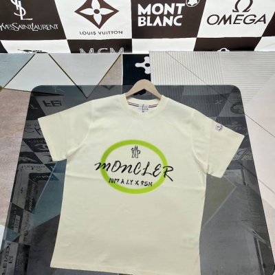 实拍 Nfc芯片感应 Moncler 蒙口 短袖T恤 2025专柜同步发售新款个性简约标识短袖T恤 面料：原版同步330克重双纱100%纯棉 超高质感，丝滑厚实