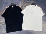 burberry巴宝莉2025春夏新款织带刺绣字母Logo圆领短袖T恤 高版本高版本 280克精棉面料 全网独家首发 百搭款细节处理完美 织带 进口高密度刺绣L