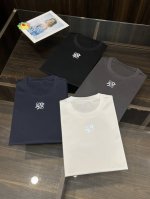 主推P260 Loewe 独家专供春季新款罗意威时尚休闲圆领短袖，阔版高密度320克纯棉面料，高级密针刺绣、高端欧版原单T恤，潮流时尚休闲半袖 透气舒适度高，细