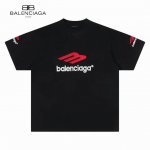 原单 款号：Bl088 上新 Balenciaga 巴黎世家Blcg 23Ss新款字母刺绣短袖- Balenciaga巴黎世家新款3B标Logo刺绣短袖T恤 采