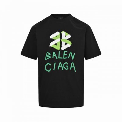 Balenciaga 巴黎世家 25Ss 绿色发泡字母印花短袖 Size:Xs-L