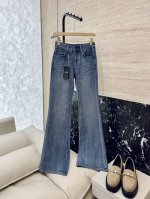 cx042#新款牛仔裤 Ysl 字母绣花 弹力牛仔棉显瘦牛仔裤 四色 26-30码