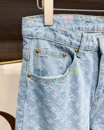 款号-Mx010 细节图 Louis Vuitton 路易 威登 四季联名 彩色绣花字母糖果老花牛仔裤 Jj林俊杰｜龚俊｜宋茜｜黄晓明 贾斯汀 比伯｜白敬亭｜等