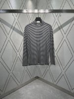 Lp 25Ss新款亚麻高领针织条纹打底衫，高版本！男女同款！ 码数：S.M.L.Xl.