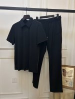 Cheng 一套 新品Lv速干套装polot恤，裤 春夏最新品套装，同步有售，时尚休闲运动系列，采用进口四面弹梭织面料，顶级经典Logo标志工艺图案，简单而不失