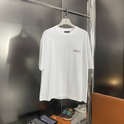 上新 纯原臻品 顶级原版复刻 Balenciaga巴黎世家2025Ss新款经典可乐短袖T恤 原版面料高版本高品质 网红明星同款 32支双240G纯棉 可乐图斑驳
