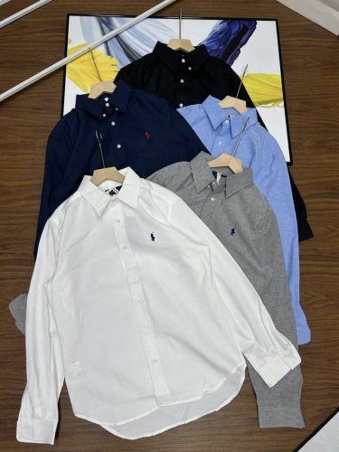 Ralph Lauren 拉夫劳伦衬衫品质Ralph Lauren 拉夫劳伦 五色刺绣Logo五色经典长袖休闲男女同款立领衬衫官网在售 ，原版纯棉牛津面料材质，